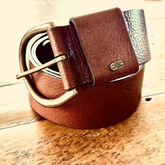Wide 2” Ralph Lauren Leather Belt - Picture 9 of 9